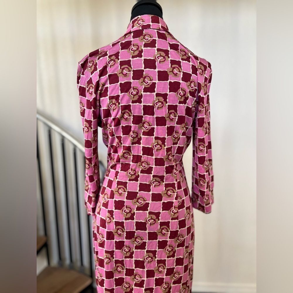 Cacharel Vintage Retro Pink Dress - Picture 5 of 8